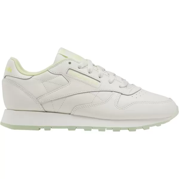 Reebok Womens Classic Leather SneakerChalkCitrus Glow