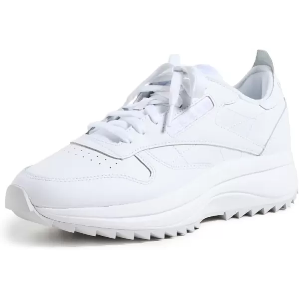 Reebok Womens Classic Leather Sp Extra SneakerFtwr WhiteLgsogrLuclil