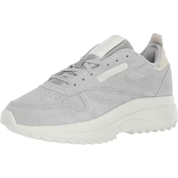 Reebok Womens Classic Leather Sp Extra SneakerPure GreyStuccoChalk