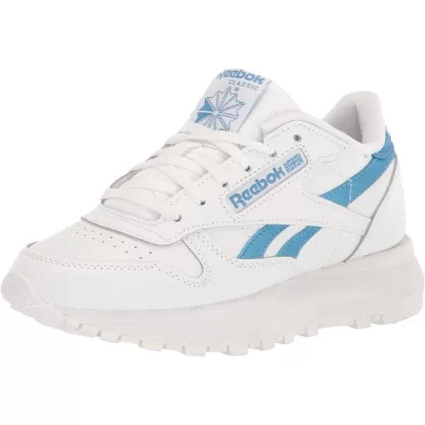 Reebok Womens Classic Leather Sp SneakerWhiteEssential Blue