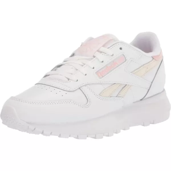 Reebok Womens Classic Leather Sp SneakerWhitePorcelain Pink