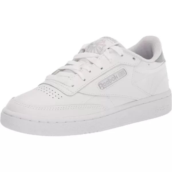 Reebok Womens Club C 85 Walking ShoeFtwr WhitePure Grey 3Silver Met