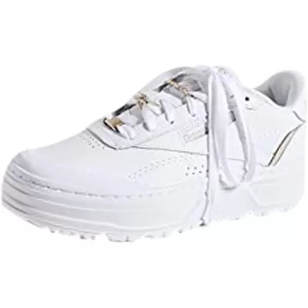 Reebok Womens Club C Double Geo SneakerWhiteWhiteMoonstone