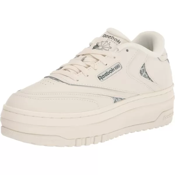 Reebok Womens Club C Extra SneakerChalkHarmony GreenSeaspr