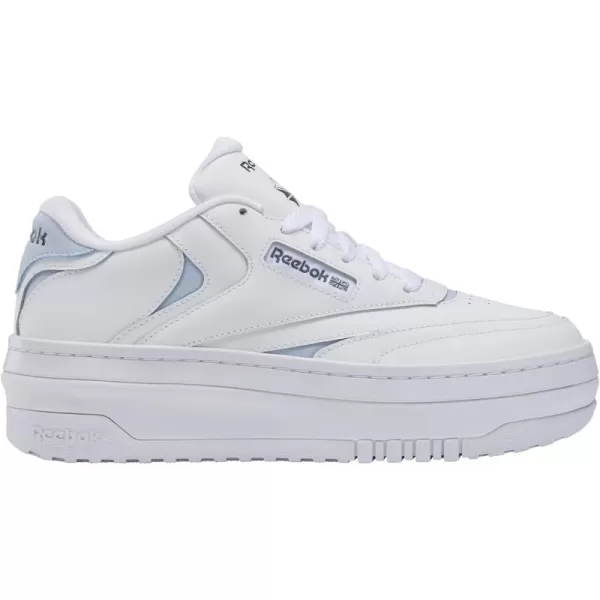 Reebok Womens Club C Extra SneakerWhiteFeel Good BlueHoops Blue