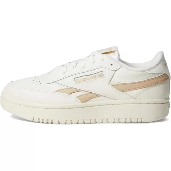 Reebok Womens Club C Geo Mid SneakerChalkOatChalk