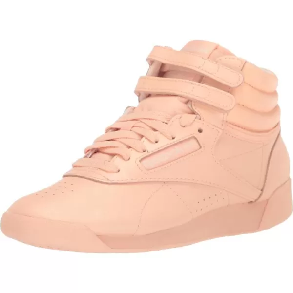 Reebok Womens Freestyle Hi High Top SneakerAura OrangeAlabasterAlabaster