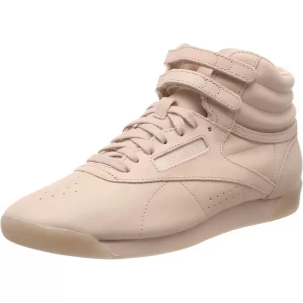 Reebok Womens Freestyle Hi High Top SneakerBeige Facebare BeigeWhite 0