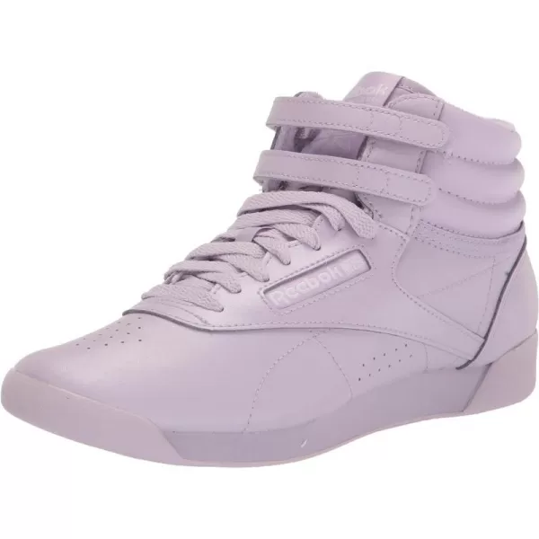 Reebok Womens Freestyle Hi High Top SneakerPurple OasisWhite