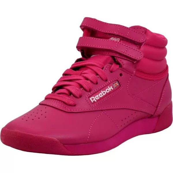 Reebok Womens Freestyle Hi High Top SneakerPurple PinkPurple PinkFuture White