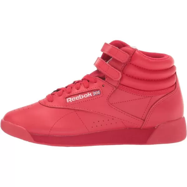 Reebok Womens Freestyle Hi High Top SneakerVector RedWhite