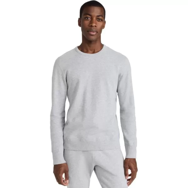 Reigning Champ Mens Midweight Terry CrewneckHeather Grey