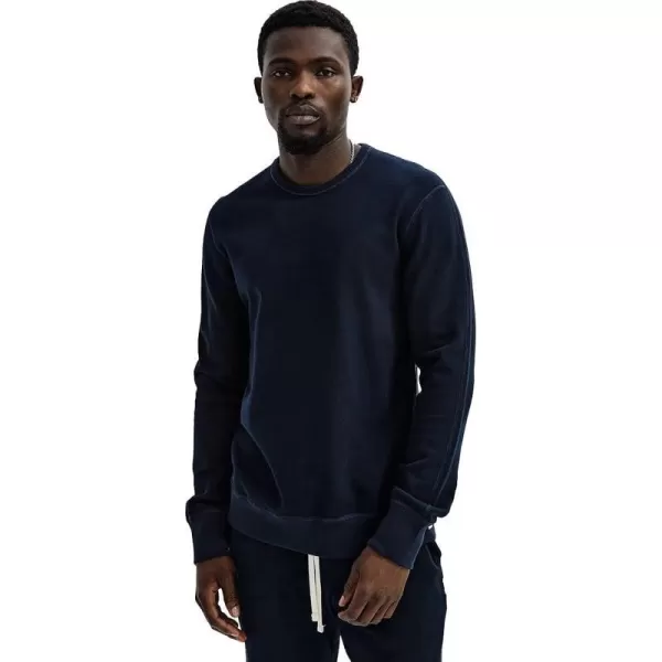 Reigning Champ Mens Midweight Terry Slim Crewneck SweatshirtNavy