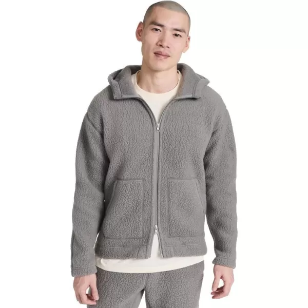 Reigning Champ Mens Sherpa Full Zip HoodieQuarry