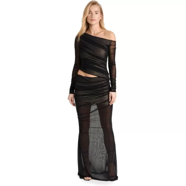 Retrofte Womens Aura DressBlackNude