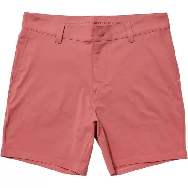 Rhone Commuter 7 Mens Shorts Stretch Fabric Golf Shorts for Men FlatFront Mens Khaki Shorts Wrinkle ResistantNantucket Red