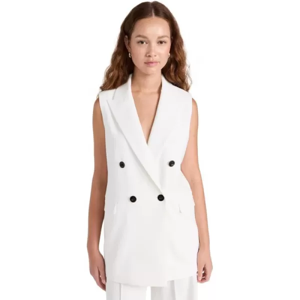 Rosetta Getty Womens Double Breasted VestWhite