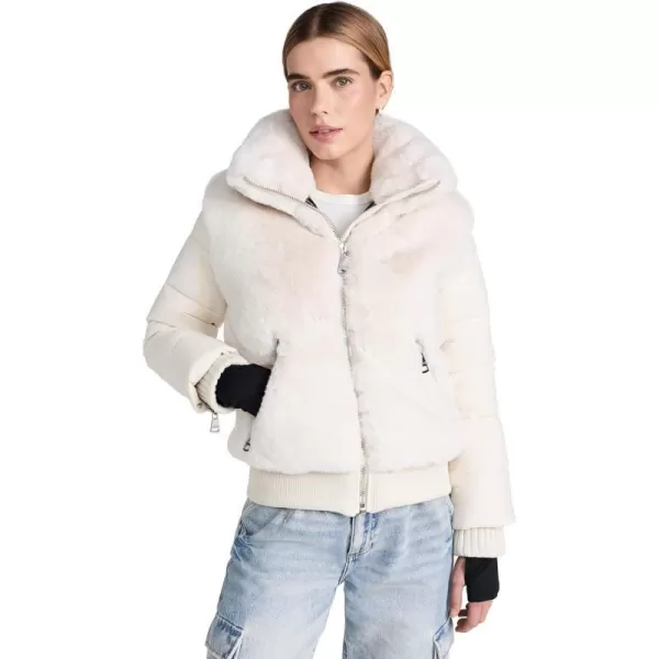 SAM Womens Faux Fur CarlieCreamIvory