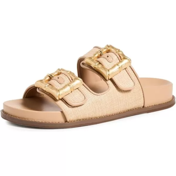 SCHUTZ Womens Enola Casual SlidesAreiaLight Wood