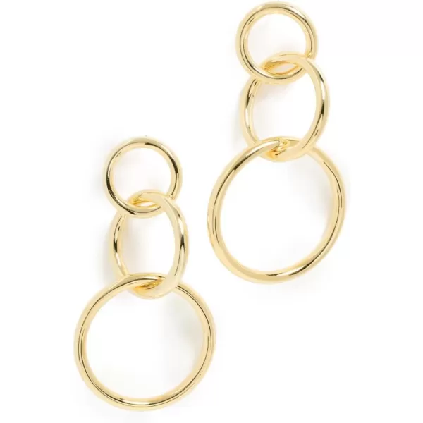 SHASHI Womens Circle Drop EarringsGold