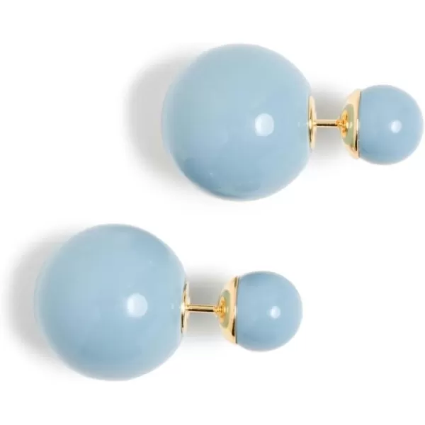 SHASHI Womens Double Ball Earrings French BlueBlue