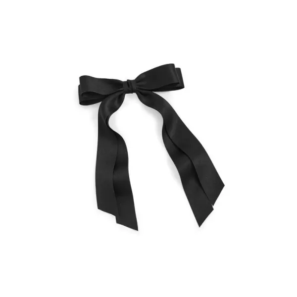 SHASHI Womens Hair Bow Noir Black 1 CountNoir