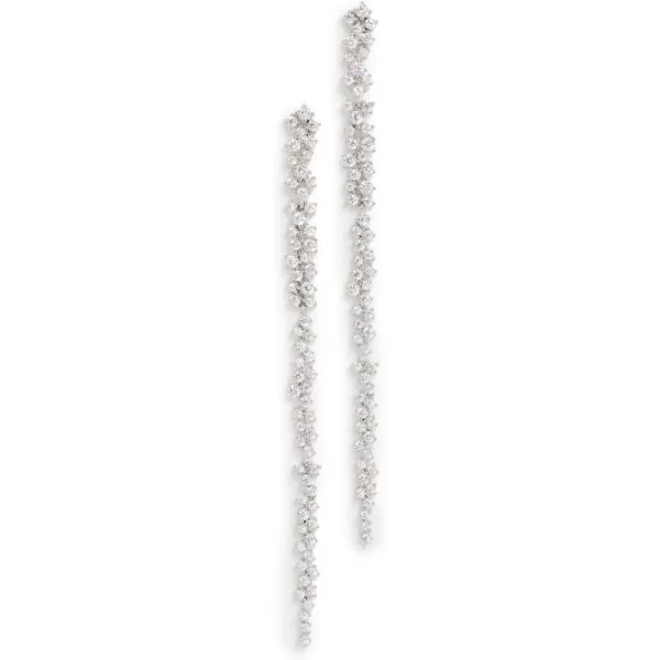 SHASHI Womens Kalista Pave EarringsWhite Gold