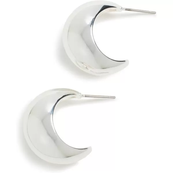 SHASHI Womens Mini Tsuki HoopsSilver