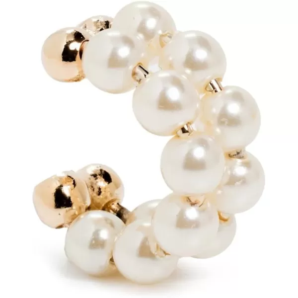 SHASHI Womens Pema Double Ear CuffPearl