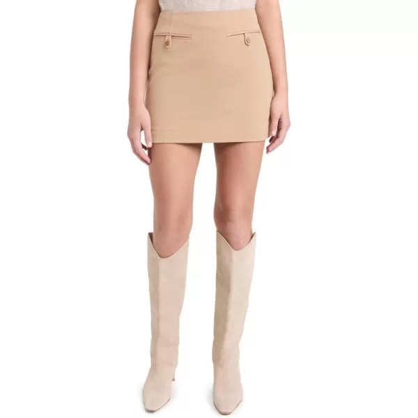 STAUD Womens Annette SkirtCamel