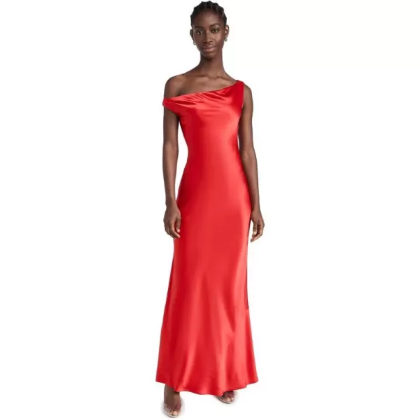 STAUD Womens Ashanti DressRed Rose