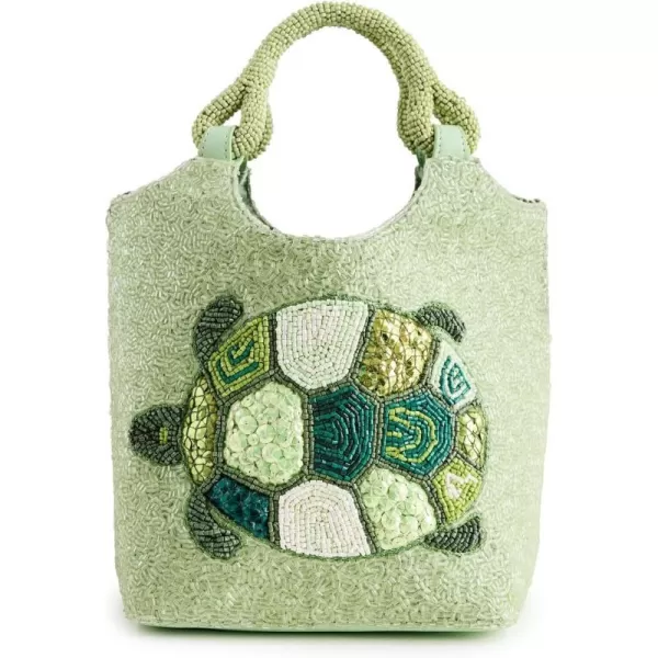 STAUD Womens Beaded Cote BagBaby Turtle