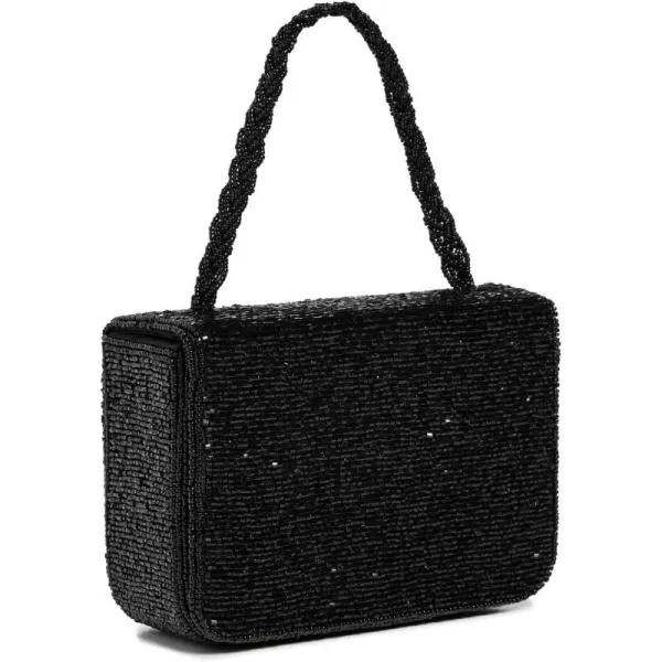 STAUD Womens Carmen Beaded Box BagBlack