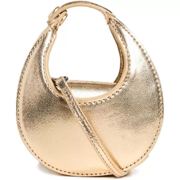 STAUD Womens Micro Moon BagGold