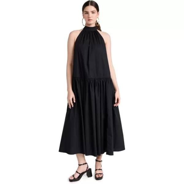 STAUD Womens Midi Marlowe DressBlack