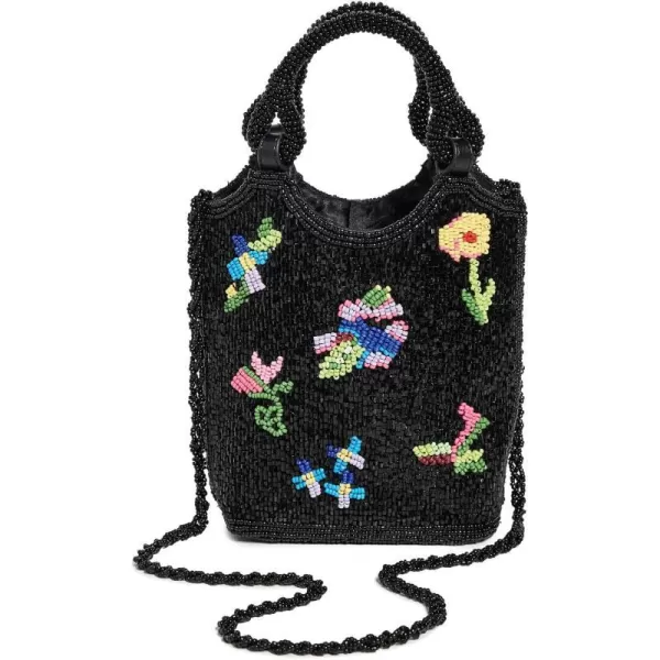 STAUD Womens Zoe Beaded BagFirst Bloom Night