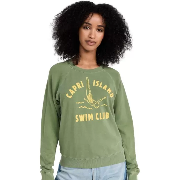 SUNDRY Womens Swim Club SweatshirtPigment Cactus