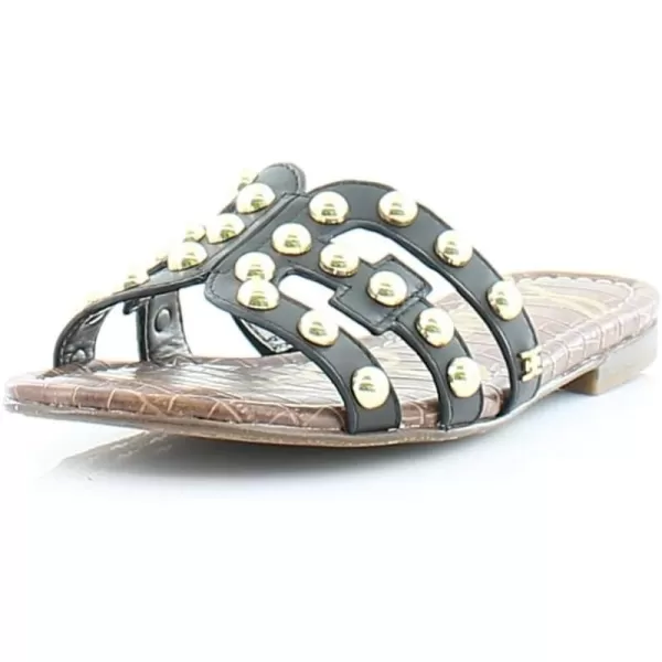 Sam Edelman Womens Bay Classic Slide SandalBlack Leather Studs