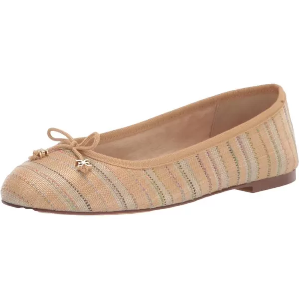 Sam Edelman Womens Felicia Luxe Ballet FlatNatural Multi