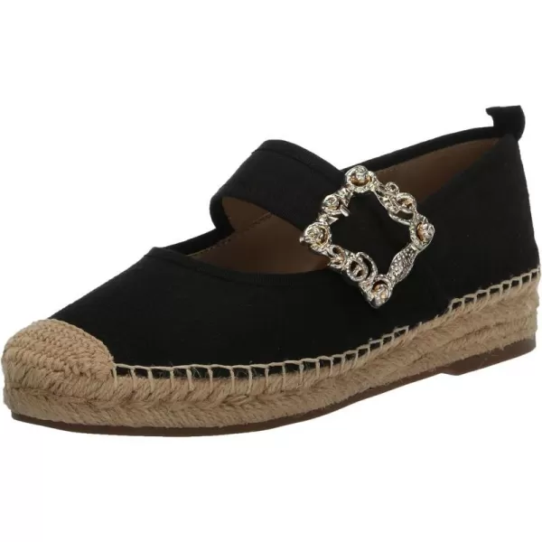 Sam Edelman Womens Maddy Mary Jane FlatBlack Linen