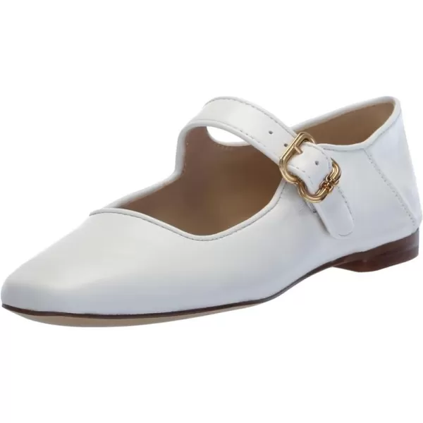 Sam Edelman Womens Michaela Mary Jane FlatBright White Leather