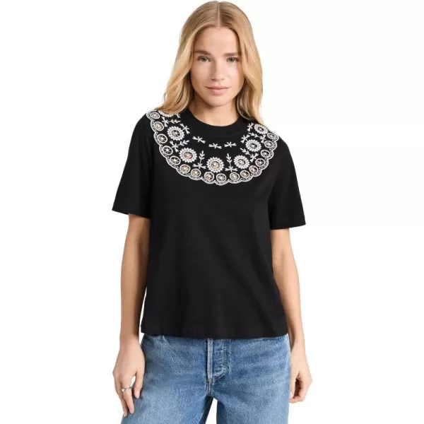 Sea Womens Arabella Embroidery Combo TShirtBlack