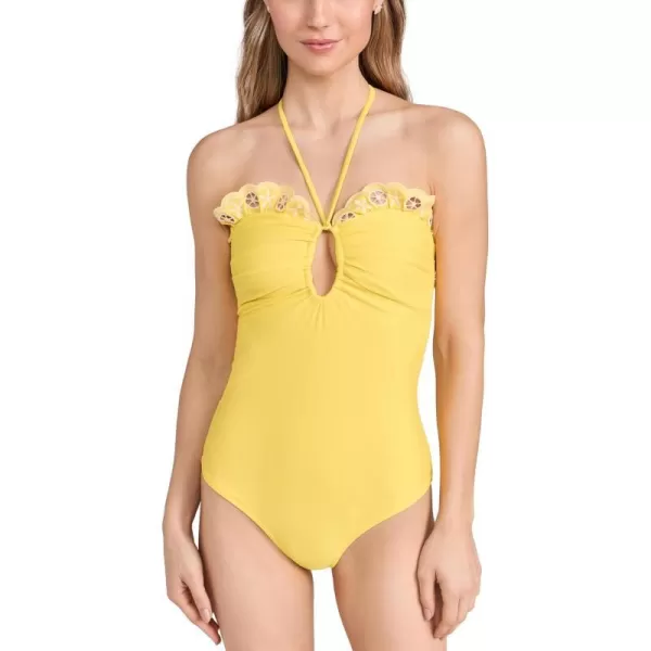 Sea Womens Arabella Halter Neck One PieceYellow