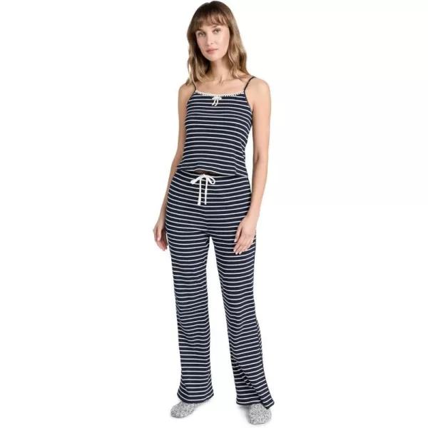 Sea Womens Bernadette Ribbed Long Pajama SetMulti