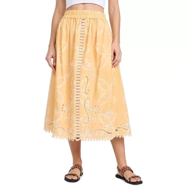 Sea Womens LIAT Embroidery SkirtYellow