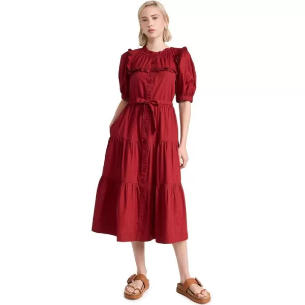 Sea Womens Sibylle Tiered DressRed