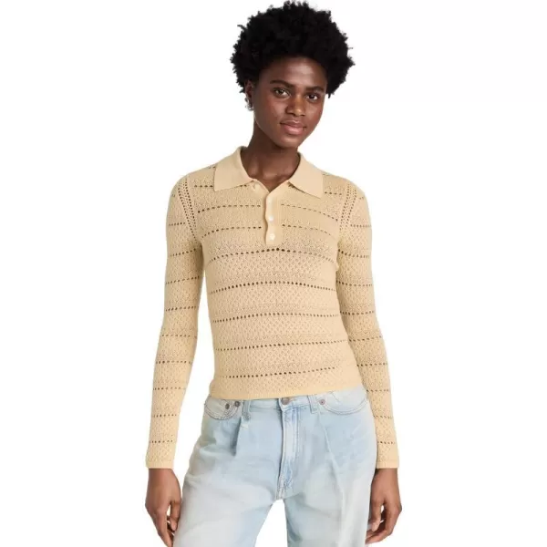 Sea Womens Syble Pointelle Collared SweaterYellow