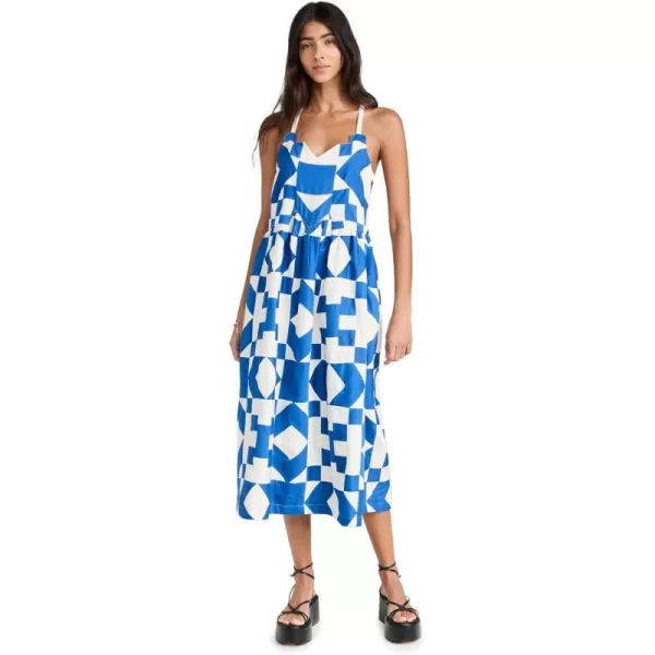 Sea Womens Tanya Patchwork Sleeveless DressMulti