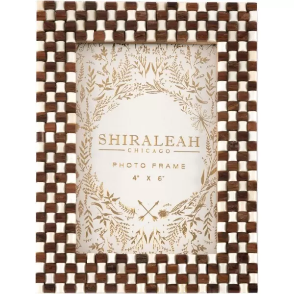 Shiraleah Roma Check 4 X 6 Picture FrameMulti