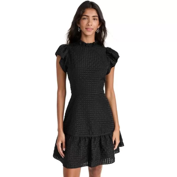 Shoshanna Womens Delaney Robbon Gingham Mini DressJet